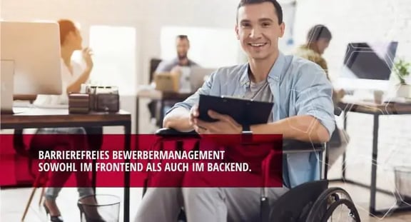 beesite Recruiting Software - Bewerbermanagement barrierefrei - junger Mann