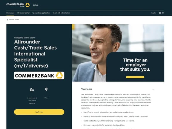 Reference Commerzbank jobad