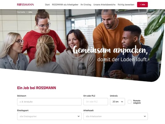 Referenz Rossmann Stellenmarkt