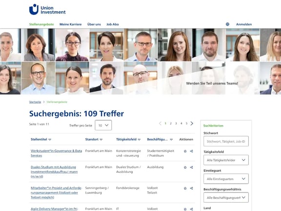Referenz Union Investment Jobangebote